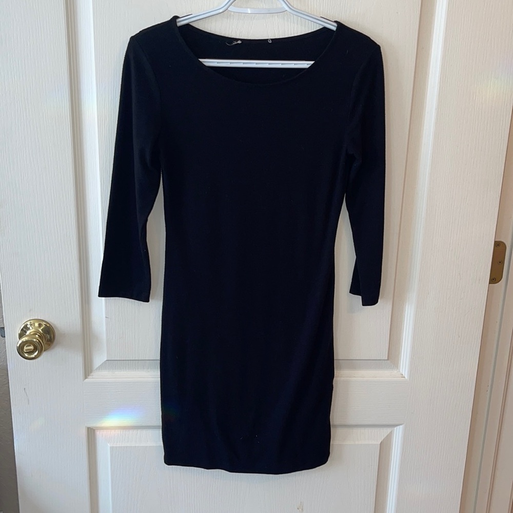 Black fitted fashion nova dress